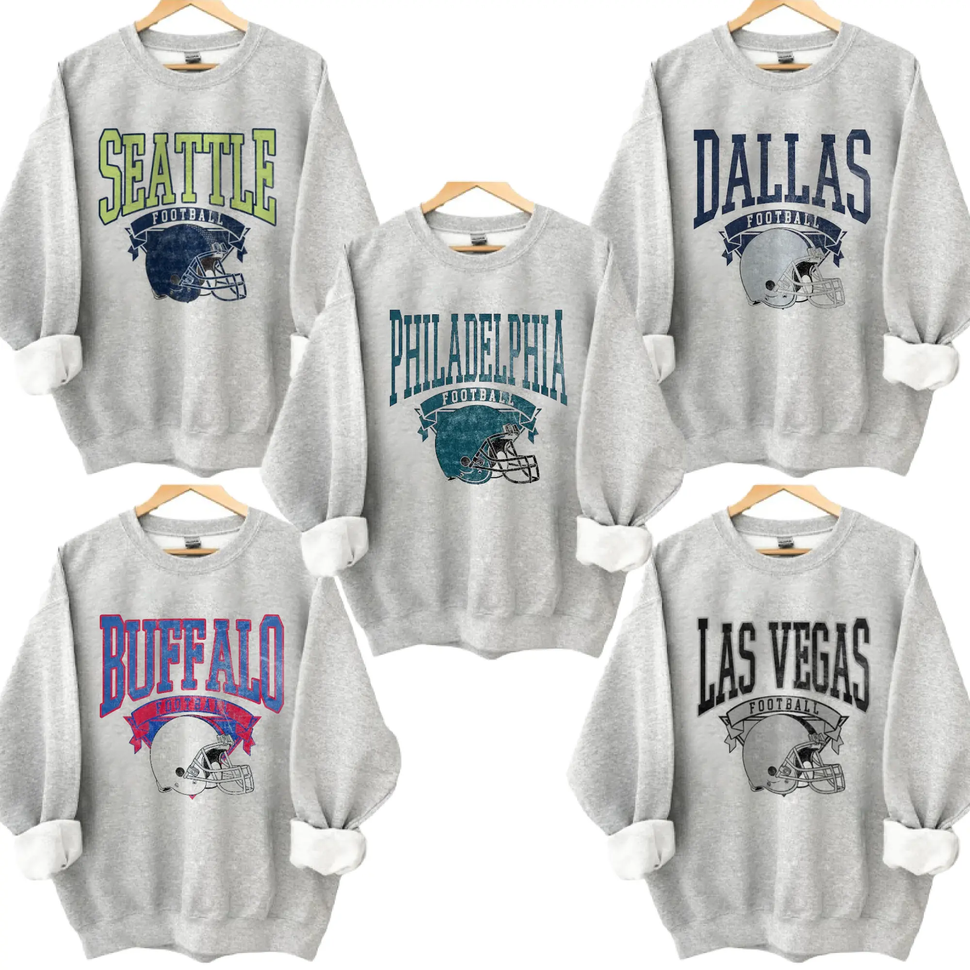 Vintage Football Sweatshirt, Hometown Team Graphic Crewneck, Retro Game Day Pullover, Soft Cozy Football Fan Apparel, Unisex Sports Sweatshirt, Gift For Football Lovers, Top Menswear Streetwear Casual