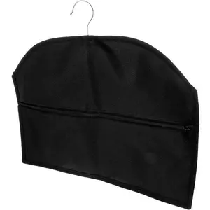 Hanger Diversion Hidden Storage Bag - Black Fabric with Zipper Closure for Discreet Storage Solutions