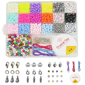 Kids DIY Bracelet Kit | Alphabet Beads & Charms Jewelry Set | Fun Craft Gift for Kids Creative Unique
