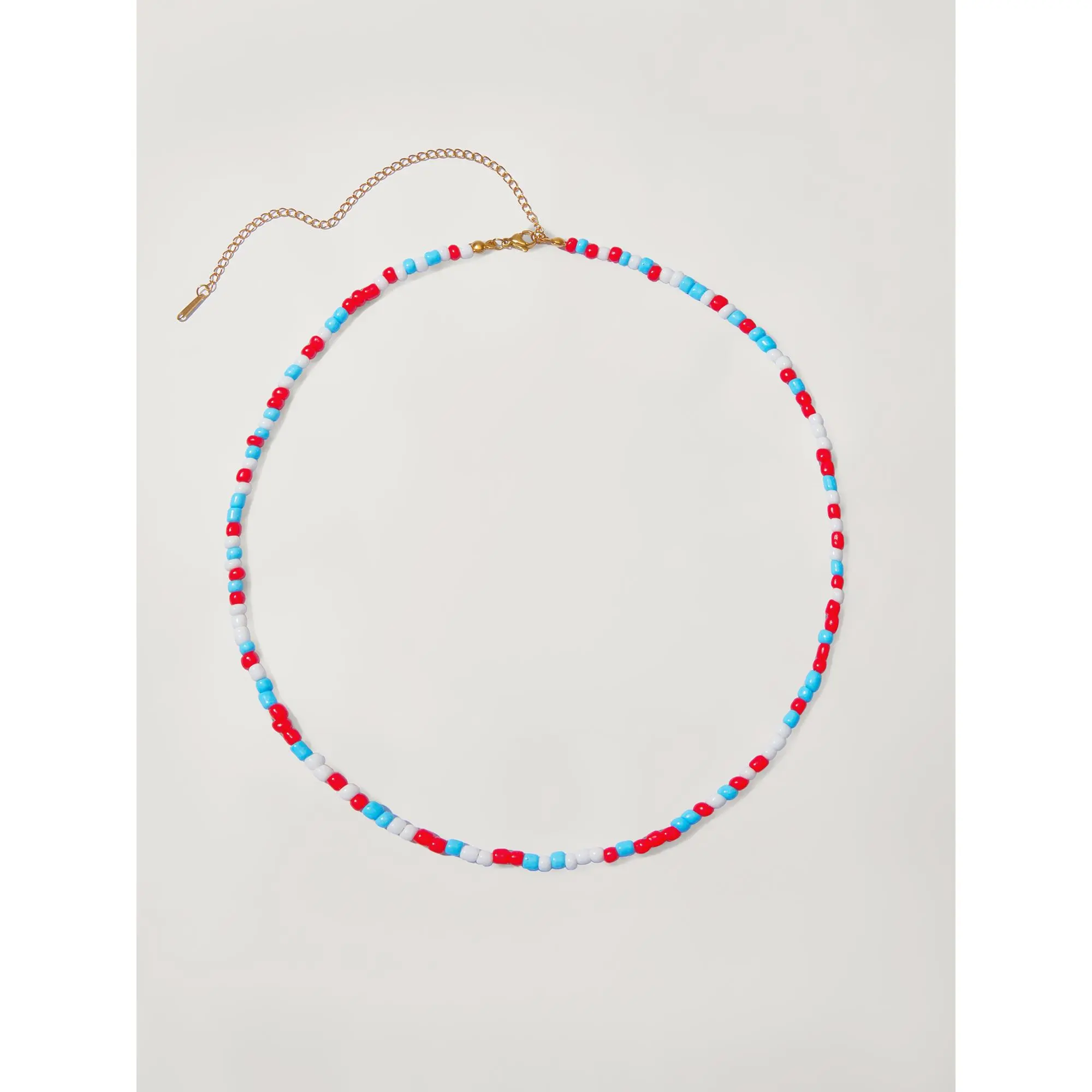 BloomChic Women's Decorative Boho Beaded Necklace, Large Multicolor Interlocking Statement Fashion Jewelry for Vacation & Parties, Boho Style Jewelry, Decorative Beaded Necklaces