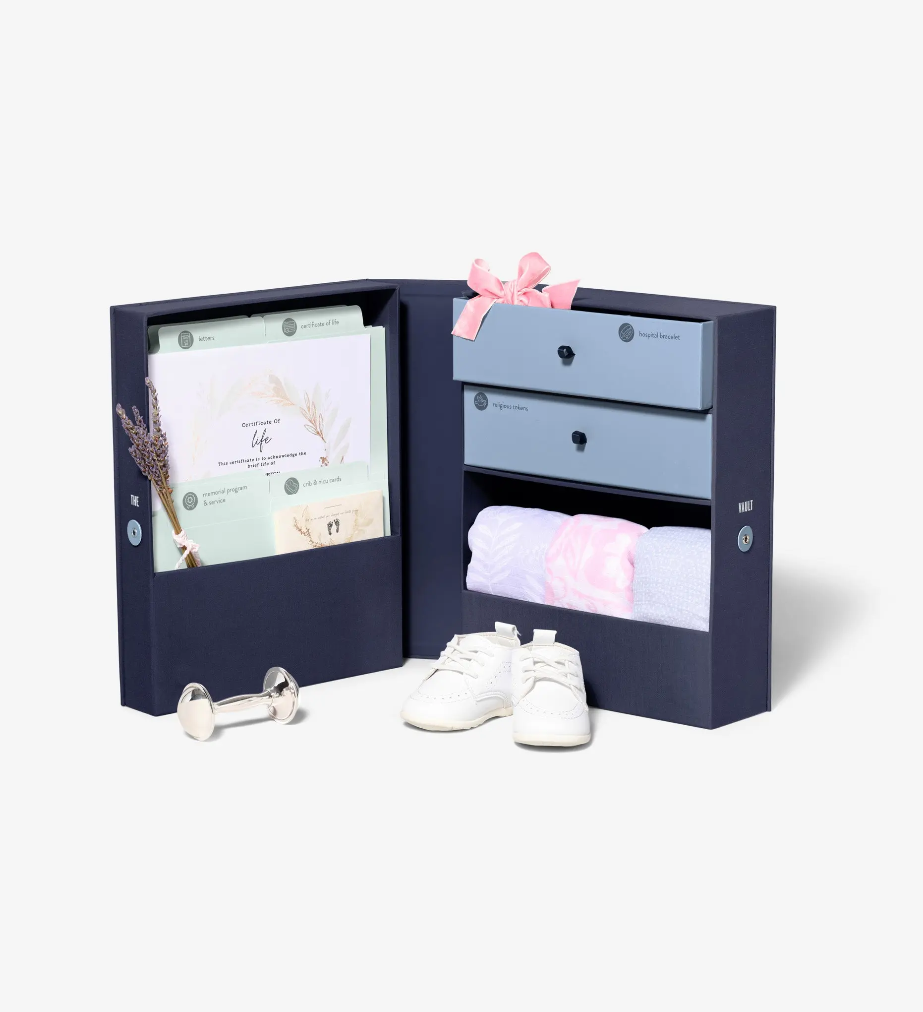 Baby Loss and Remembrance Vault Keepsake Box | Bereavement Box, Memory Box for Pregnancy or Infant Loss