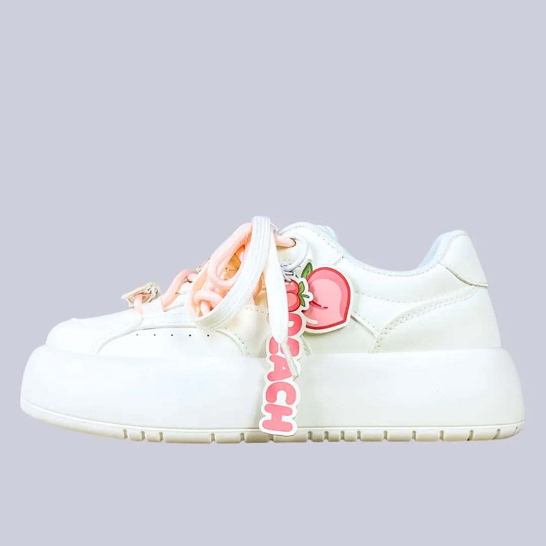 Sweet Escape Peach Charm Edition Chunky Sneakers - Women's