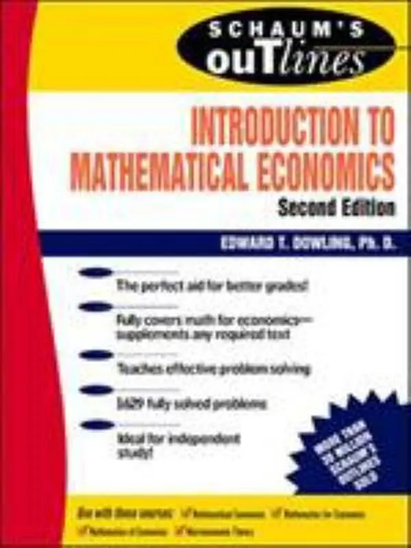 USED Book - Introduction to Mathematical Economics (Schaum's Outlines) by Edward T. Dowling (Paperback) - english