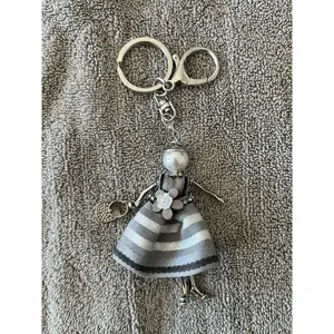 Keychain Silver Lady Purse Charm
