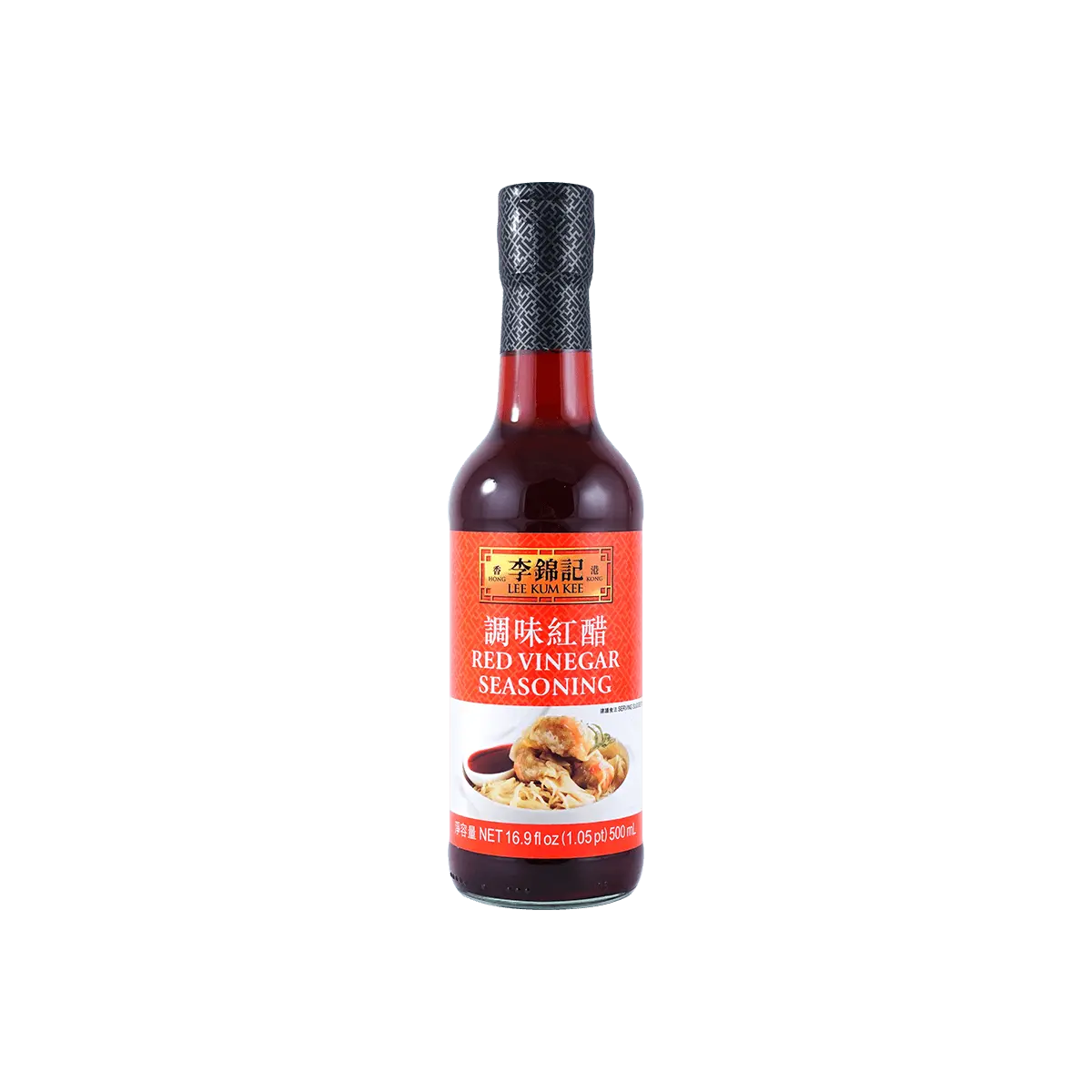 Lee Kum Kee Premium Red Zhejiang Vinegar 500ml - Authentic Chinese Cooking Condiment for Marinades, Sauces & Dipping