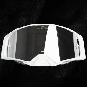 MX GOGGLES WHT-CHROME