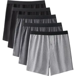 Mens Boxers Shorts Breathable Cotton Underwear Boxers For Men Pack
