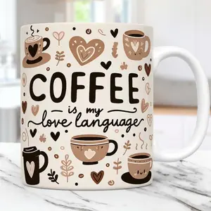 [Sale Up To 40% + Freeship] Coffee Mug, Cute Mug 11oz and 15oz Coffee Cup, Coffee Lover Mug