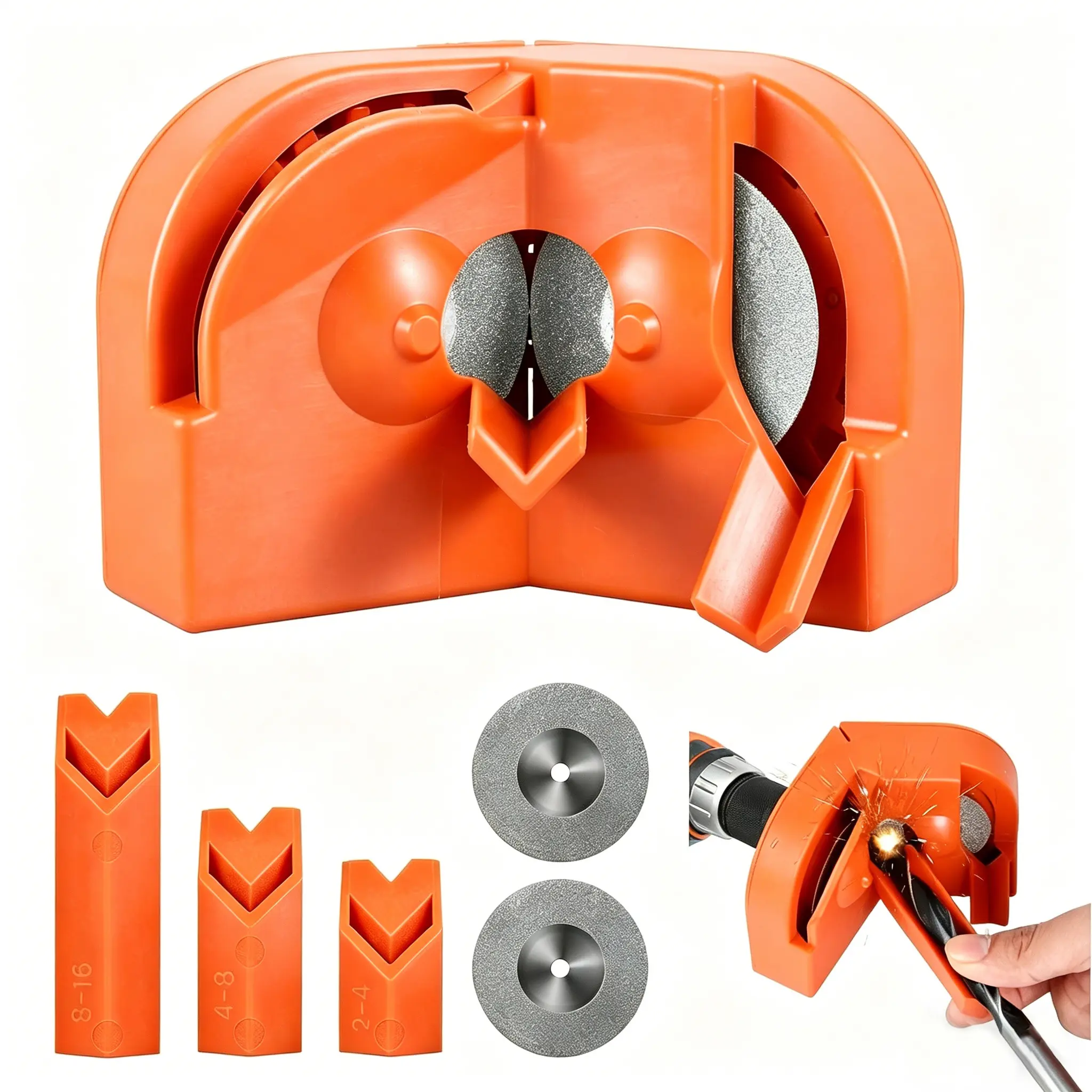 Electric Drill Bit Sharpener - Convenient High Speed Steel Power Tool with Work Module for Efficient Sharpening of Twist Drill, Carbide Bits, Scissors, Knives, Essential Hardware Task Tool, Efficiency