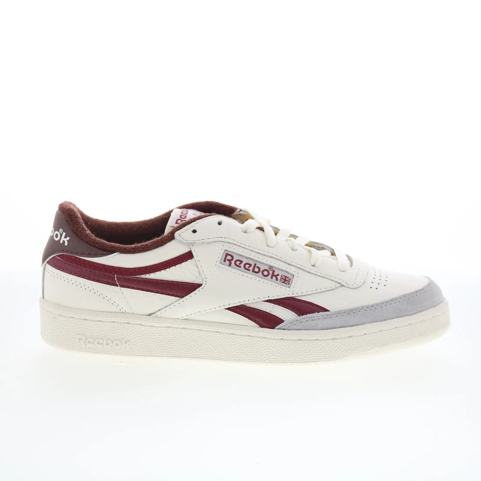 Reebok Club C Revenge Vintage Mens Beige Leather Lifestyle Sneakers Shoes