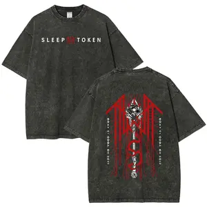 SIeep T0ken Graphic WASHED Shirt, Vintage Rock Band Style, Grunge Aesthetic Unisex Band Tee, Fan Gift Apparel, Stylish Cotton Top for Men Women