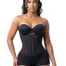 Stage 4 Colombian Waist Cincher | Fajas Colombianas Moldeadoras | Faja Body Shaper Waist Trainer | 15 Flexible Bones + Powernet | High Compression Tummy Control | Underbust Daily Shapewear for Women | Zipper + Hook | Snatched Body