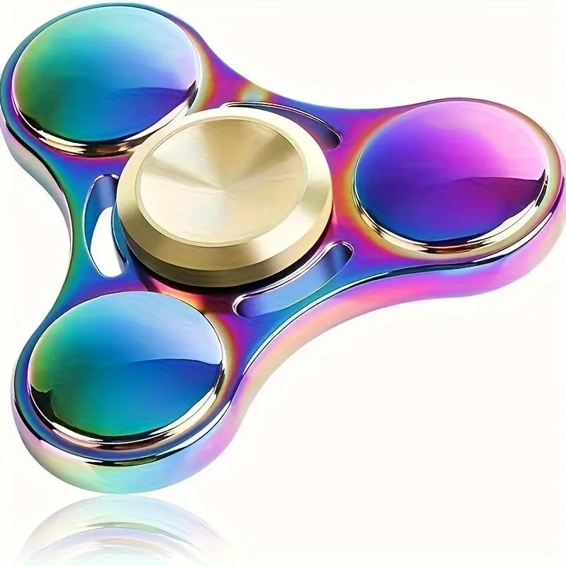 Rainbow Color Hand Spinner, 1 Count Fidget Spinner, Finger Spinner with High-speed Bearing, Stress Relief Toy, Party Gift for Friend & Classmate, Visual Experience, Durable, Fidget Stress Reliever