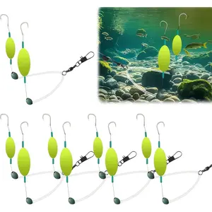 2026 Double-Hook Reverse Bottom Rig (5PCS) - Anti-Tangle, Free-Floating, Snag-Resistant Saltwater Lures for Saltwater, Lake Fishing