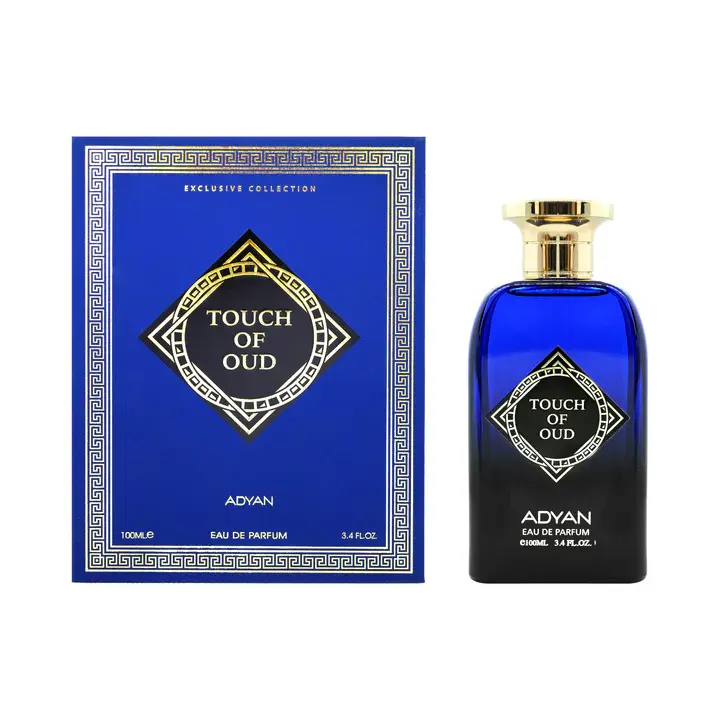 ADYAN Touch of Oud Eau de Parfum 100ml - Exquisite Perfume with Lemon Chamomile Sage Saffron Rose Jasmine & Agarwood Notes for Luxury Enthusiasts