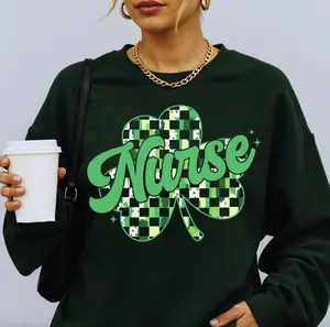 Nurse St Patricks Day Sweatshirt T-Shirt, St Patricks Nurse Shirt, Nurse St Pattys Day Hoodie, Nursing Shirt, ICU ER Nurse Sweater, St Pattys Day Gift