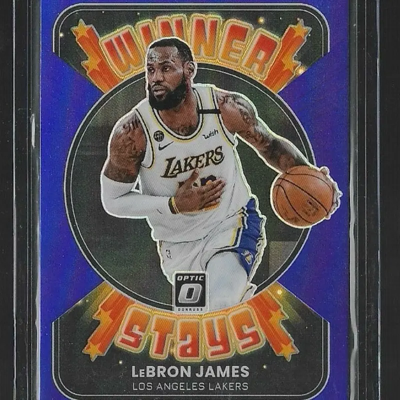 2021-22 Donruss Optic #3 LeBron James Winner Stays Purple