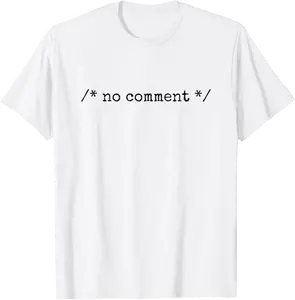 No Comment Coder Engineer Full Stack Software Developer T-Shirt - Keylamartine Shop 44B0BQXDFL6H