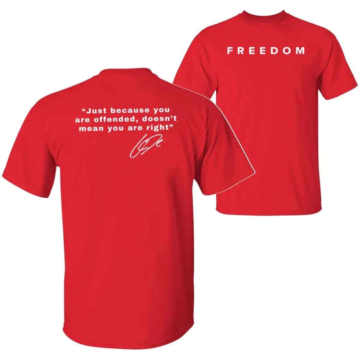 Justice For Charliie Kiirk, Freedom Shirt, Sweatshirt, Hoodie, Just Because You Are Offended, Doesn't Mean You Are Right, Unisex Sweater Pullover Tee