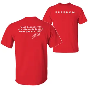 Justice For Charliie Kiirk, Freedom Shirt, Sweatshirt, Hoodie, Just Because You Are Offended, Doesn't Mean You Are Right, Unisex Sweater Pullover Tee