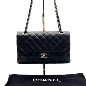 Pre-owned CHANEL leather Shoulder Bags Classic Medium Double Flap Bag