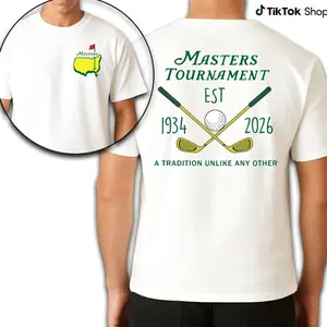 2026 Masters Tournament EST 1934 Golf T-Shirt, Premium Cotton Classic Fit Unisex T-shirt, Stylish Golf Fan Apparel, Full Size.