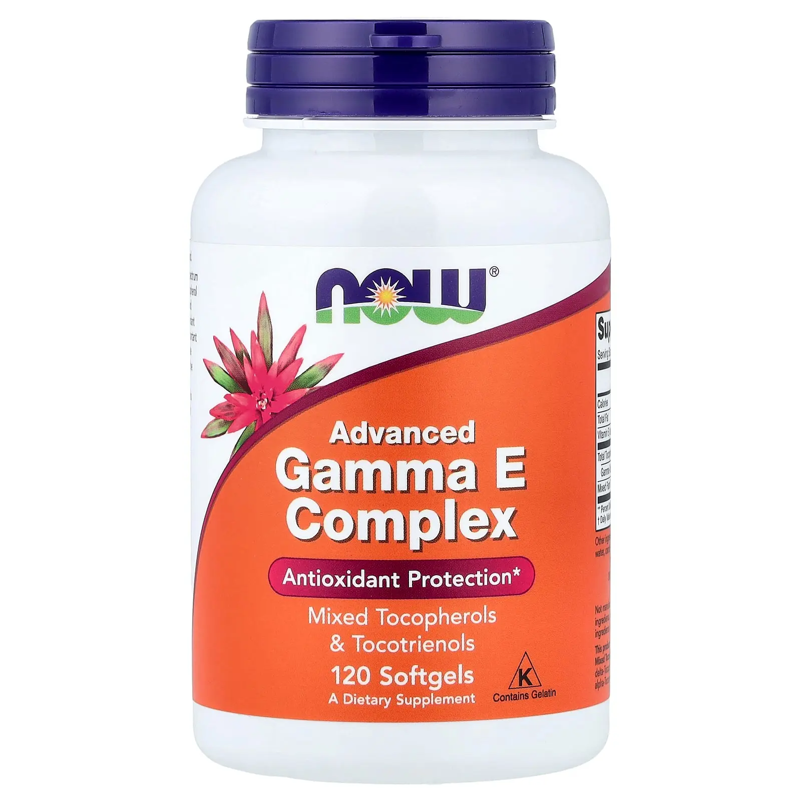 NOW Foods Gamma E Complex, Advanced, 120 Softgels