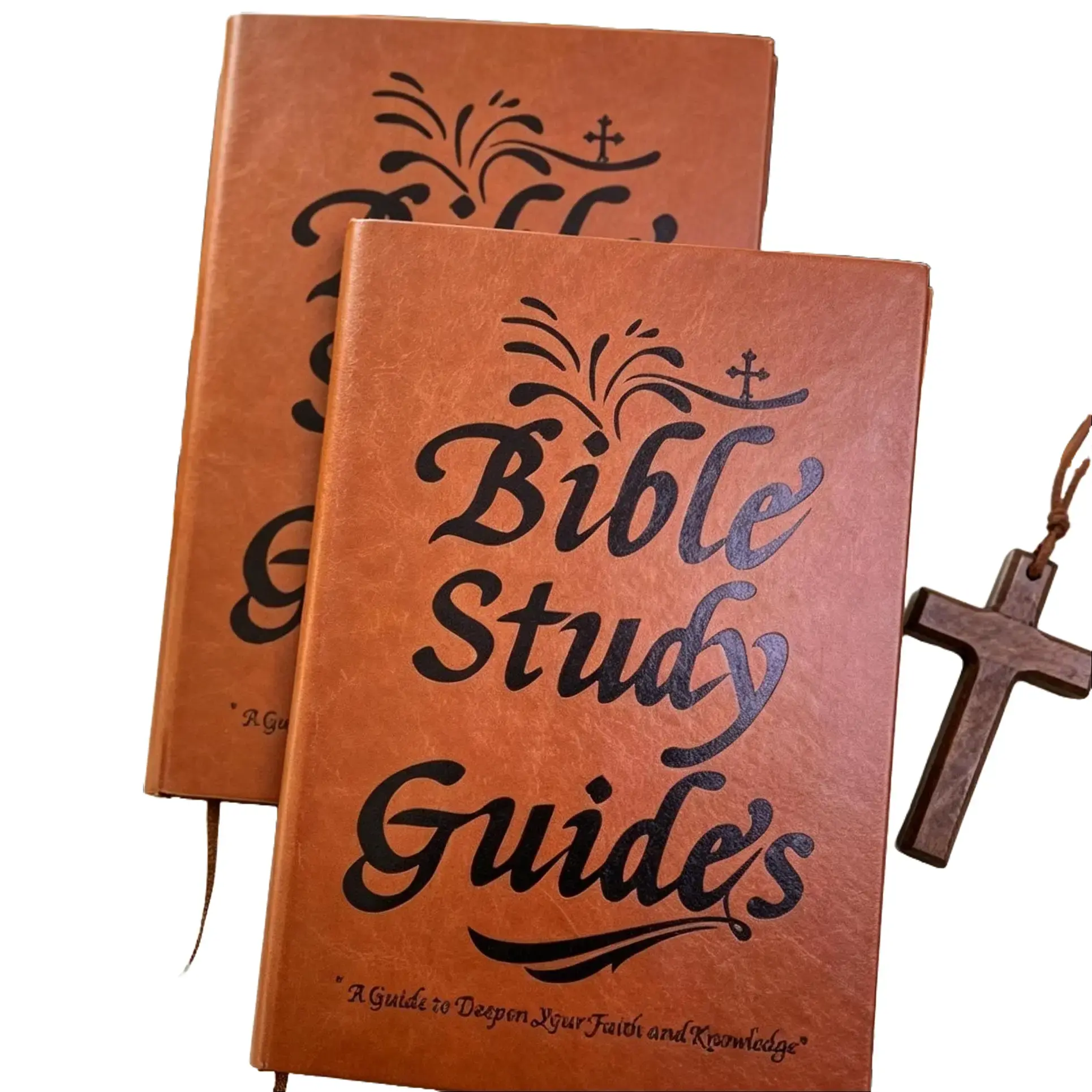 Leather Cover Bible Journal Notebook, Premium Faith Devotional Scripture Study Workbook, Vertical Layout Religious Planner for Bible Notes Prayer Journaling, Christian Daily Devotion Notebook for Church & Personal Scripture Study guide a5 vintage   gift