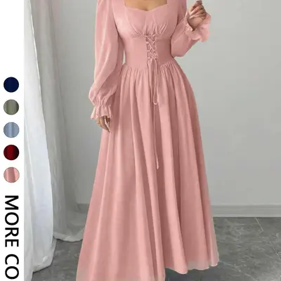 Fit and Flare Birthday Dress with Sleeves - TikTok Shop