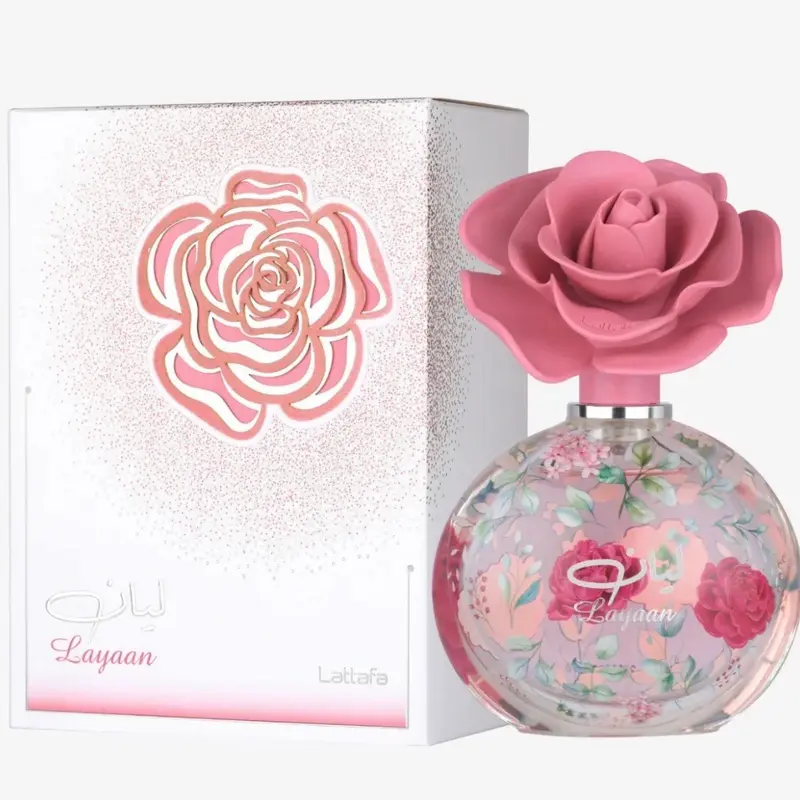 Lattafa Layaan 100ml Elegant Floral Scent Everyday Fragrance, Women's Floral Perfume, Single Item, Floral Scents