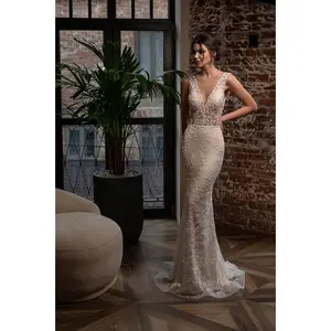 Mignon Manley Stunning Embroidered Bridal Gown