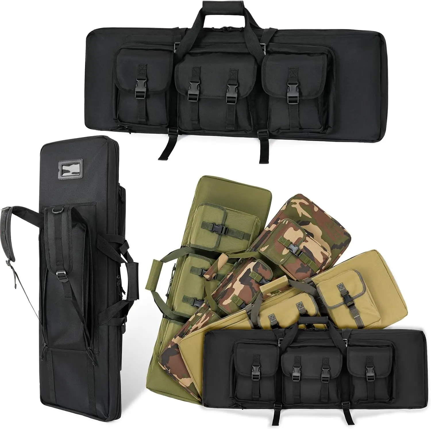 Multi-Size Tactical Soft Padded Gun Bag (32/36/42/48/52 in) - Tactical Backpack with Pistol Storage, Functional Accessories for Hunting, Hunt Gear