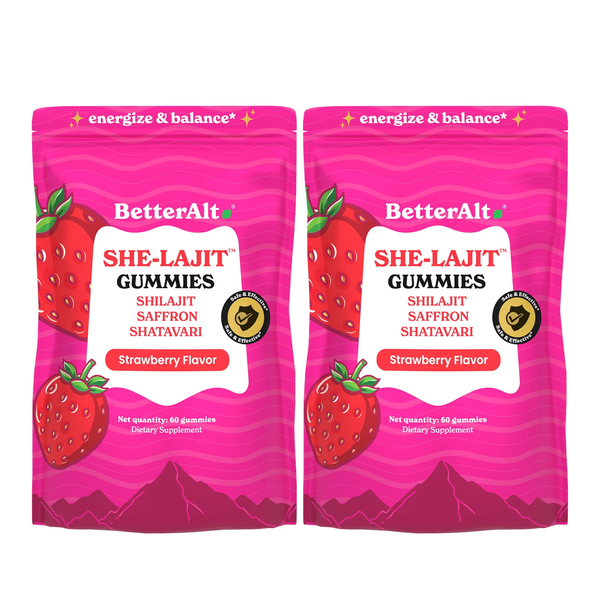 120 Strawberry Gummies 