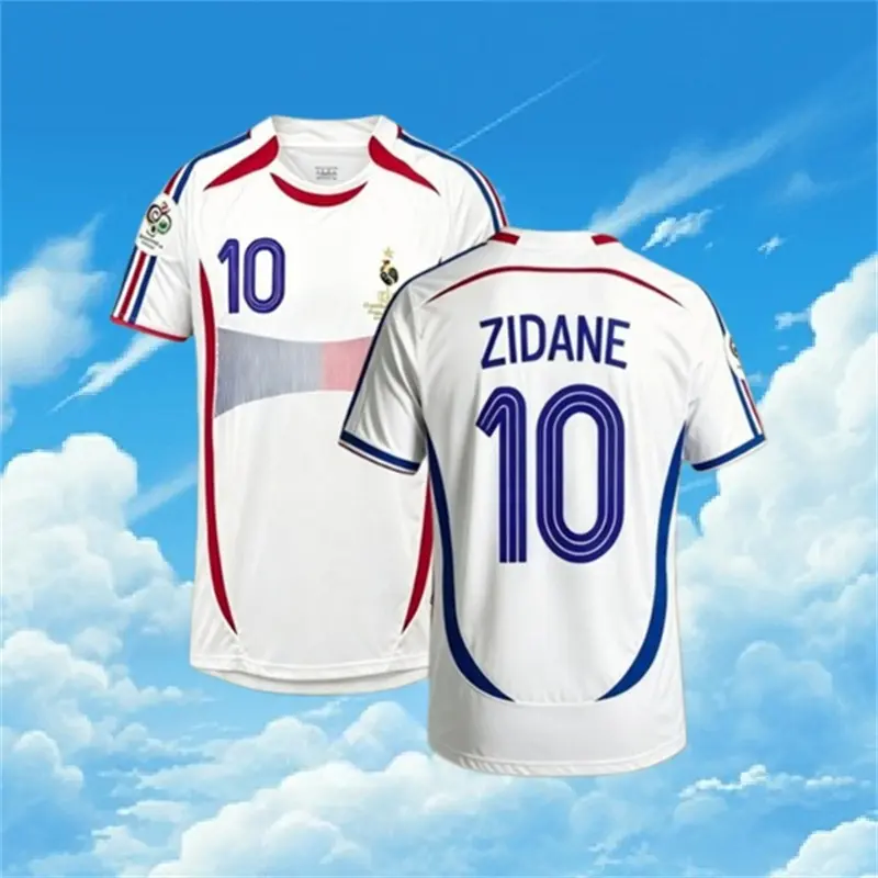 2006 France Away No.10 Zidane Short sleeve Soccer jersey 2006 France Away No.10 Zidane Short sleeve Soccer jersey
