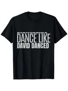 Funny "I Will Dance with Praise" Dance Movement Graphic T-Shirt - Unisex Crew Neck Tee Suitable for Birthdays, Church Events & Casual Wear - Comfortable Breathable Shirt with Praise Dance
