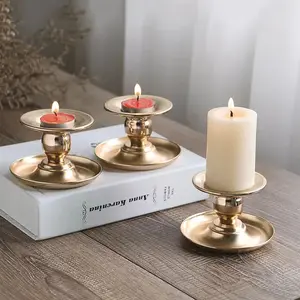 Cross-border Ornaments for Amazon: Metal Candlestick, Gold Electroplated Aromatherapy Candle Cup, European Style Home & Dining Room Decorations