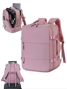 Viz Air Cabin Backpack Carry On 40x30x20 Cm, Compact Travel Bag for 14 Inch Laptop, Durable Men's Shoulder Bag with Wet Dry Separation Compartment