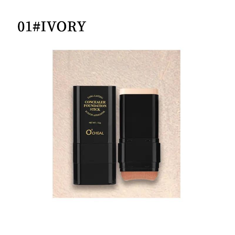 6-color Dual - Ended Eraser Foundation Stick -Multi - Use Concealer & Highlighter for Acne Marks , Nose Contour Flawless Makeup Finish - Versatile Cosmetic Tool , daily gift