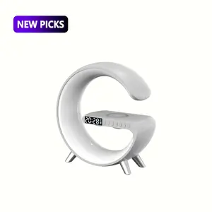 G-Shape Pro Max Smart Lamp: 4-in-1 Atmosphere Light with Hi-Fi Speaker & Wireless Charger (Plug-in Model)