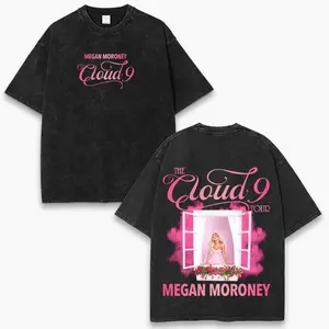Megan Moroney cloud 9 World Tour 2026 Washed T-Shirt & Tank Top – Country Music Concert Graphic Tee, Vintage Acid Wash Oversized Unisex Streetwear, Fan Lover Gift