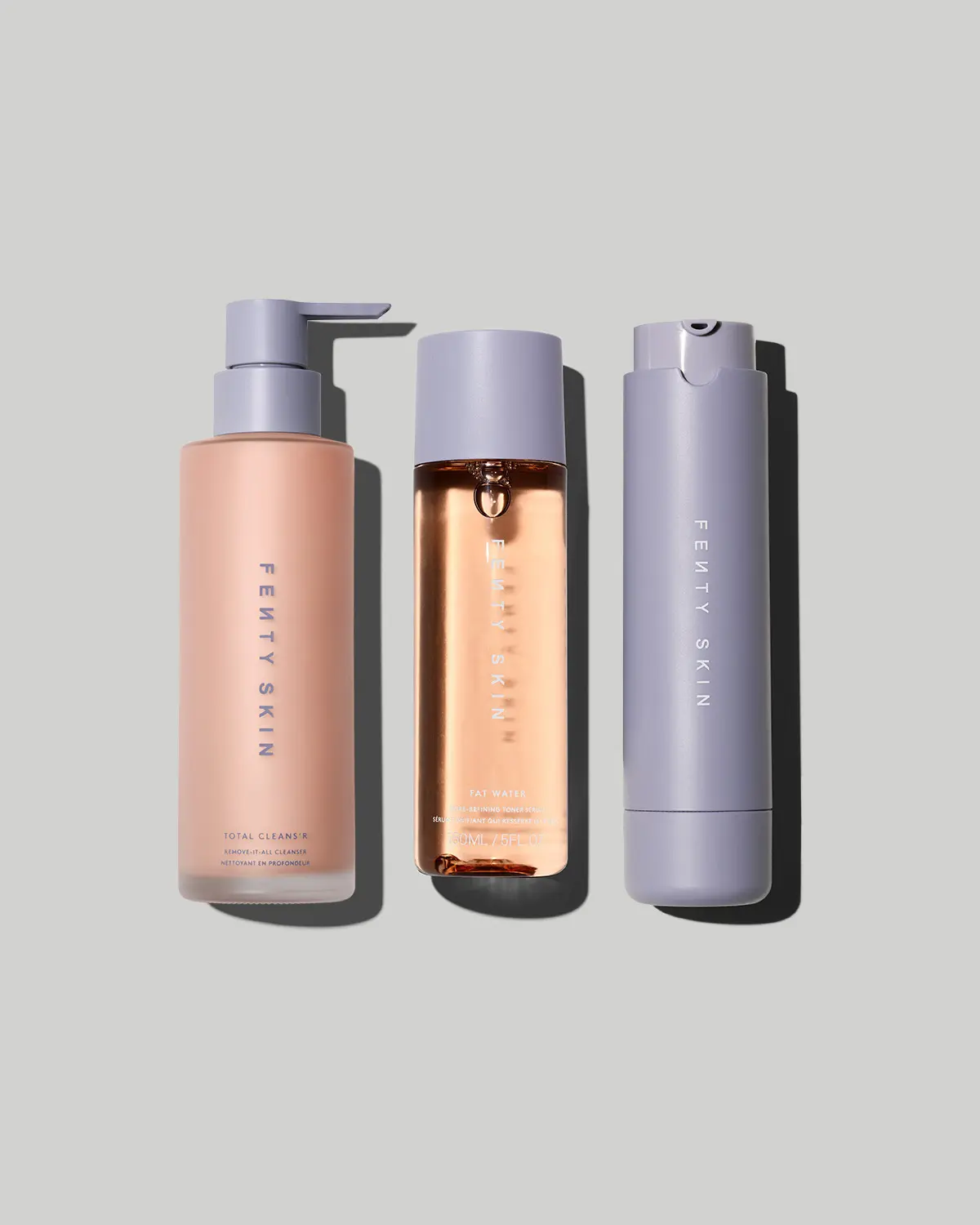 Fenty Skin Start’rs Full-Size Cleanser, Toner + Hydra Vizor Invisible SPF 30 Moisturizer Bundle