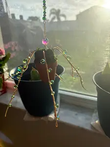 String of Pearls Sun Catchers - Elegant Design with Natural Elements for Home Decor