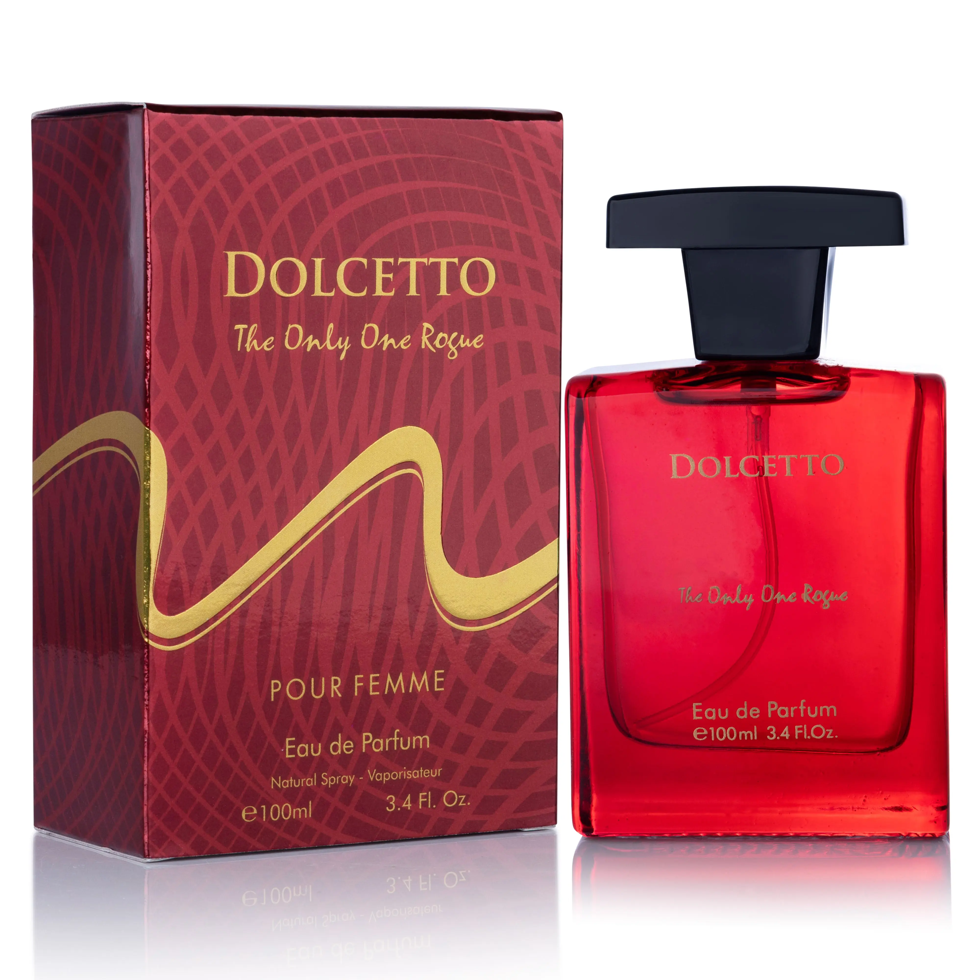 Dolcetto Only One Rouge 3.4 Oz Perfume for Women – The Perfect Blend of Passion and Sophistication | Urban Collection, Edp Fragrance, Floral Scents Perfume