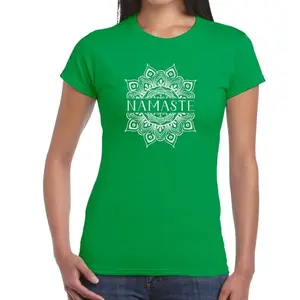 Meditation Yoga T-Shirt Ladies Namaste Mandala Zen Spiritual Gift Yogi Yoga Workout T Shirt Mehndi Buddhism Hindu Chakra TShirt Dalai Lama 7DL