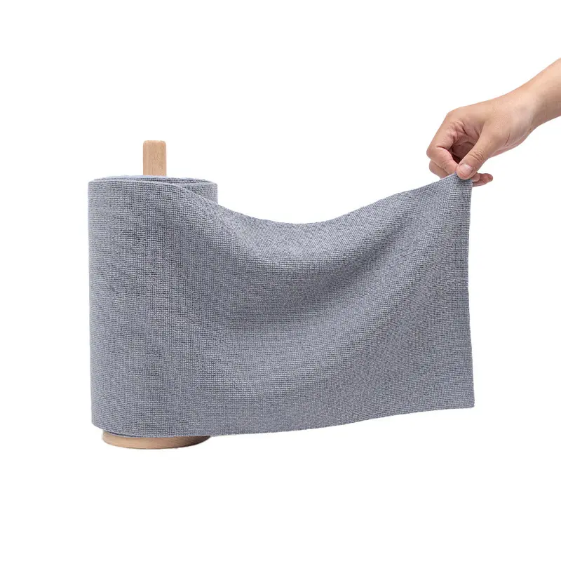 1 Count, Tearable Plush Cleaning Cloth Roll, 50 Sheets Per Roll, for daily household cleaning of tableware, cooktop, glassware and cabinets, Reusable Water Absorbent Disposable Cleaning Wipes