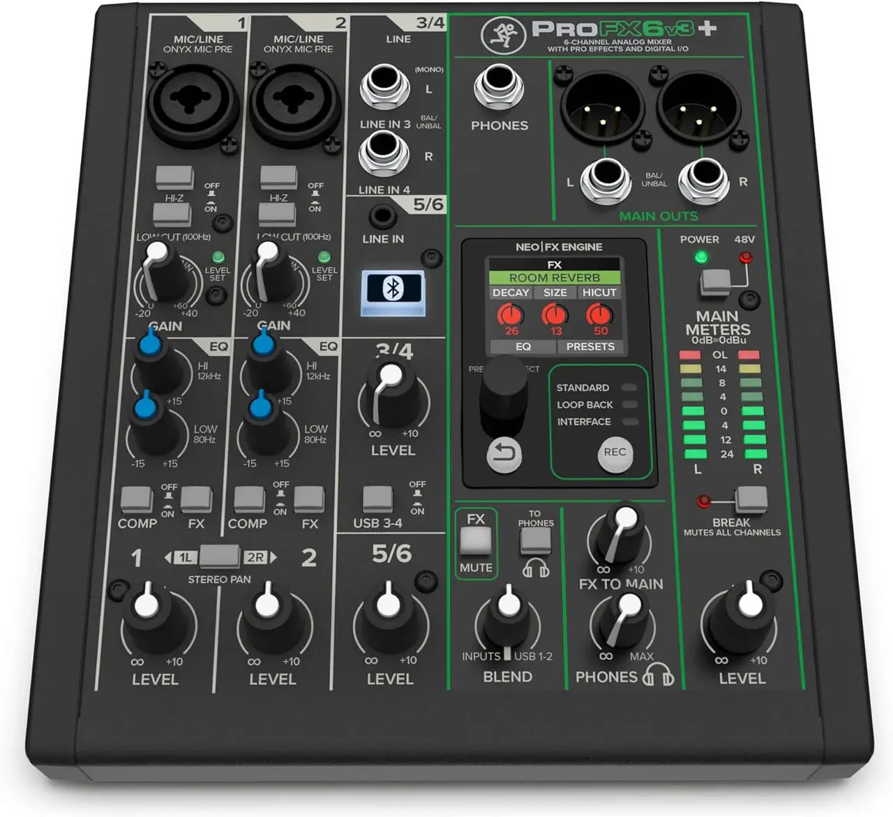 Mackie ProFXv3 6-Channel Professional Effects Mixer with USB + Software