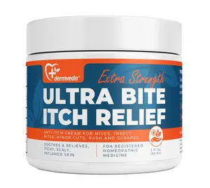 Dermveda Ultra Bite Itch Relief – Natural Soothing Gel for Flea, Sand Flea & Chigger Bites