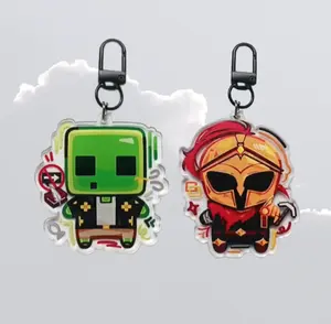 Minecaft ARG Keychains - D3rlord3 and AveryTheMayo Searching For A World That Doesn't Exist Acrylic Charm - Cute, Durable, And Perfect For Bags, Keys, Or Gifts. Great For Daily Use Or As Thoughtful Little Gifts For Your Friends And Yourself.
