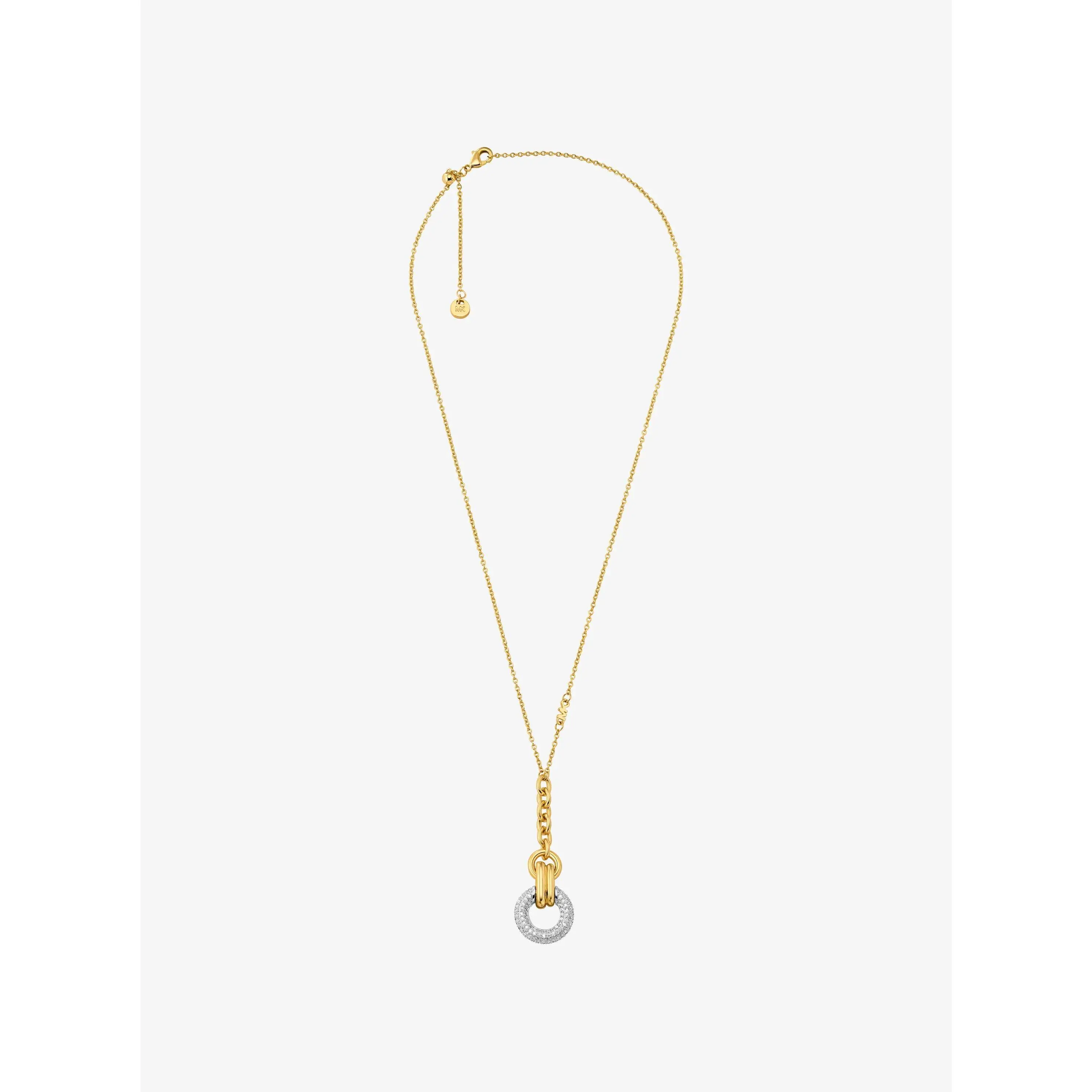 Pavé Interlocking Pendant Necklace