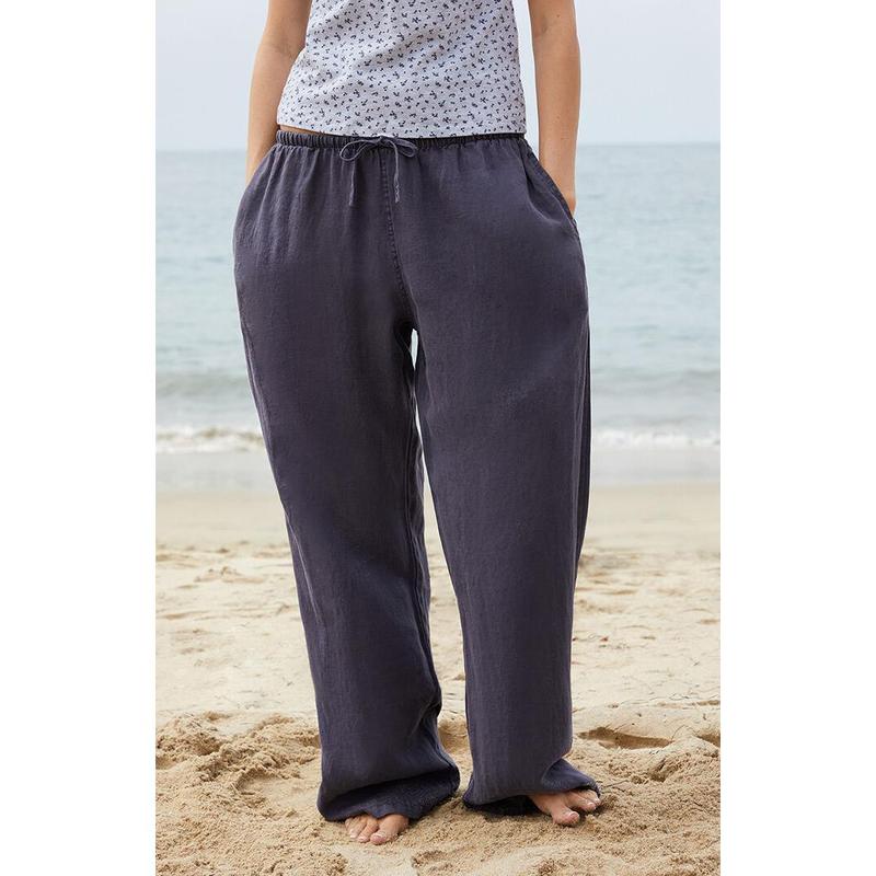 John Galt Women's Blue Nanda Baggy Pants